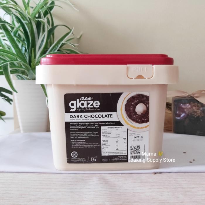 

COLATTA Glaze Glazing Dark Chocolate Sauce Topping Coklat Cokelat 5 kg