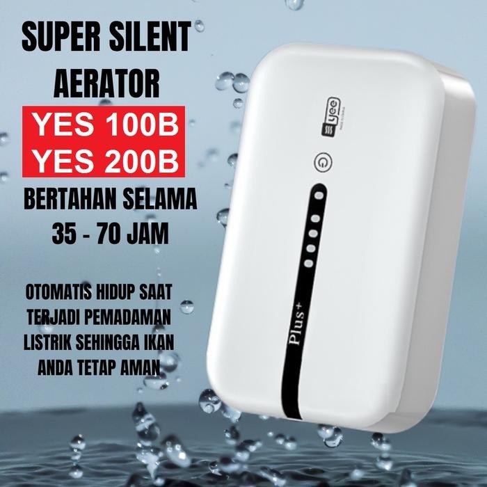 Hygger Yamano - Silent Aerator Pump Ac Dc Usb Rechargeable Yes-100B Yes-200B Pompa