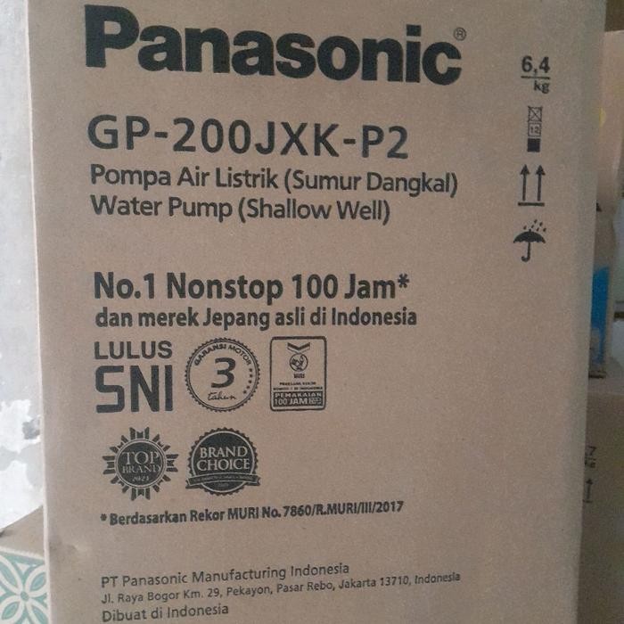 Pompa booster pompa dorong panasonic 200 watt otomatis digital