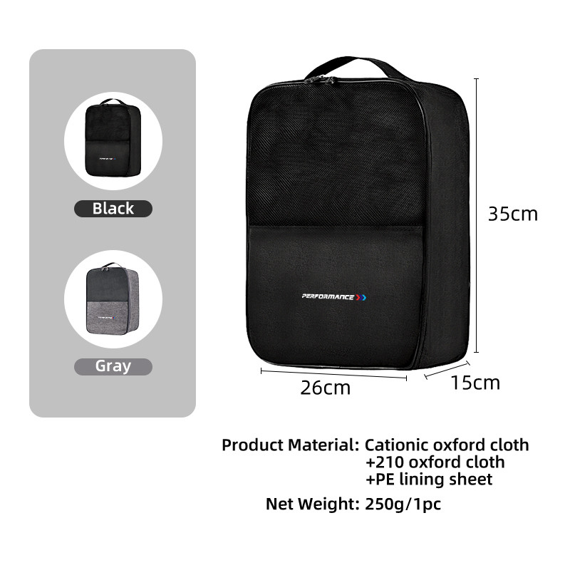 IMPORT CAR LOGO SHOE ORGANISER TRAVEL PORTABLE SHOE BAG SHOE STORAGE BAG CAR INTERIORS FOR BMW E46