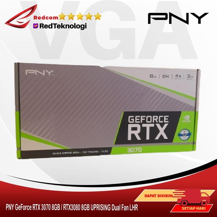 Murah Pny Geforce Rtx 3070 8Gb / Rtx3080 8Gb Uprising Dual Fan Lhr