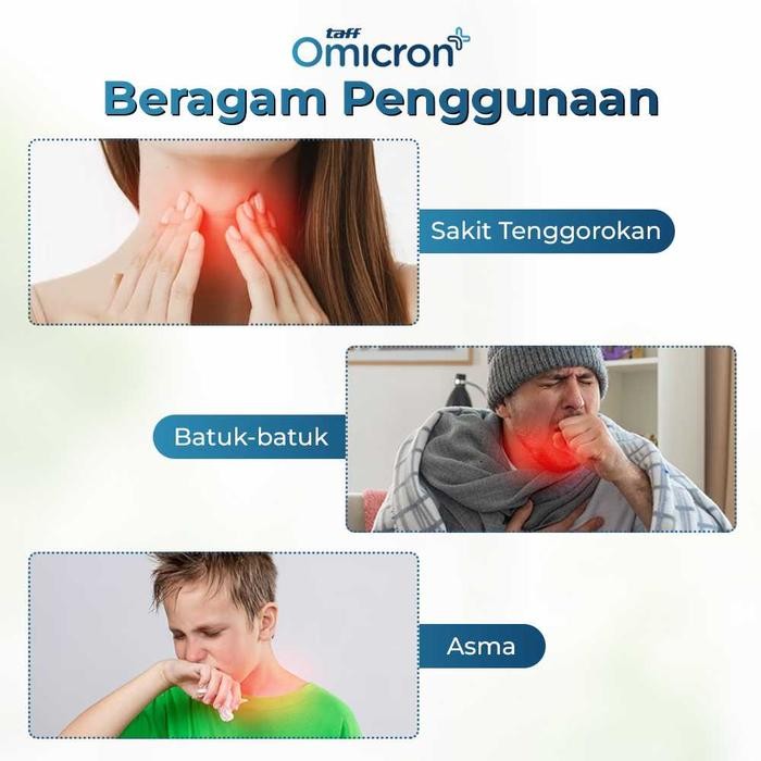 JTTOP" TAFFOMICRON ALAT NEBU PORTABLE INHALER UAP OBAT TERAPI PERNAPASAN ASMA ANAK DEWASA NEBULIZER