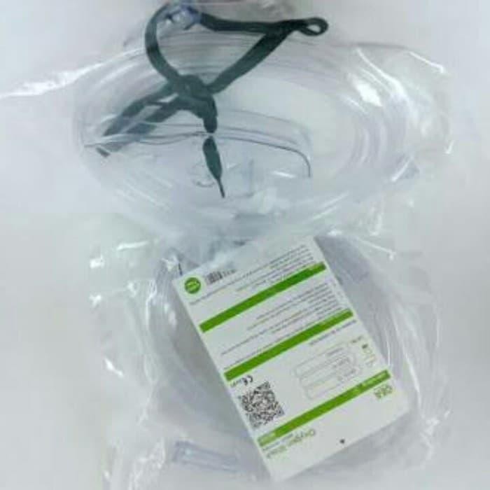 JTTOP" MASKER OKSIGEN DEWASA / OXYGEN MASK ADULT OXYGEN MASKER SELANG ADULF