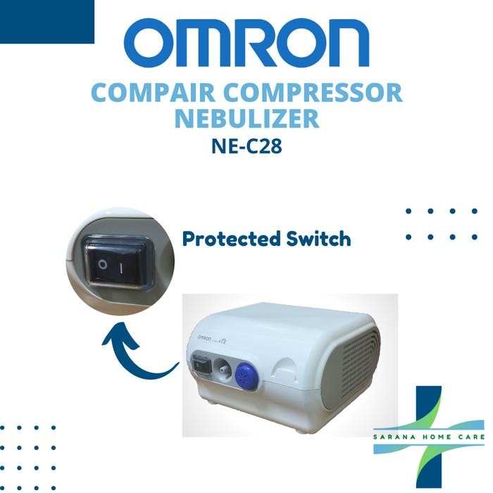 JTTOP" OMRON COMPAIR COMPRESSOR NEBULIZER NE-C28/PENGOBATAN PERNAFASAN/PENGUAPAN/OBAT UAP/TERAPI UAP