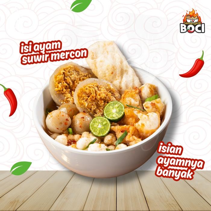 

7 BASO ACI AYAM SUWIR PAKET CUAN SEMANGKOK BOCI INSTAN FOOD BAWANG CUANGKI KUAH PEDAS MAKANAN