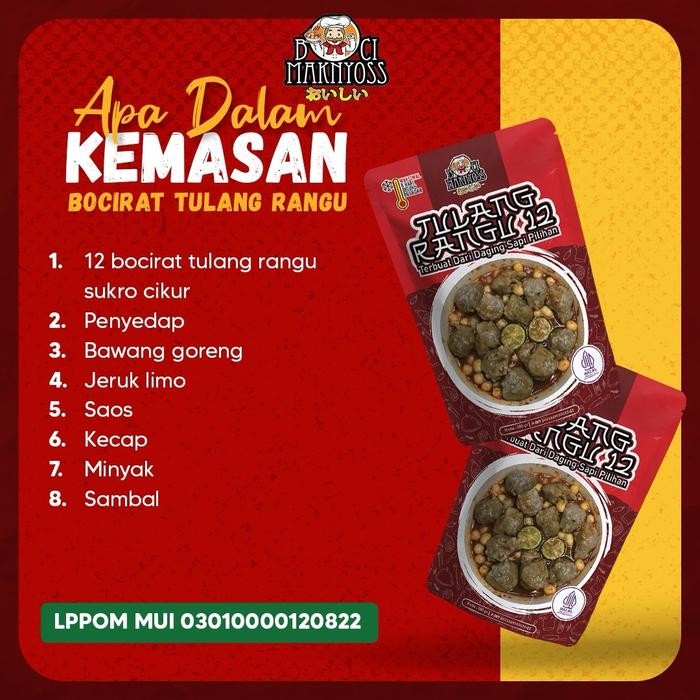 

BOCIRAT TULANG RANGU ISI 12 MAKNYOSS