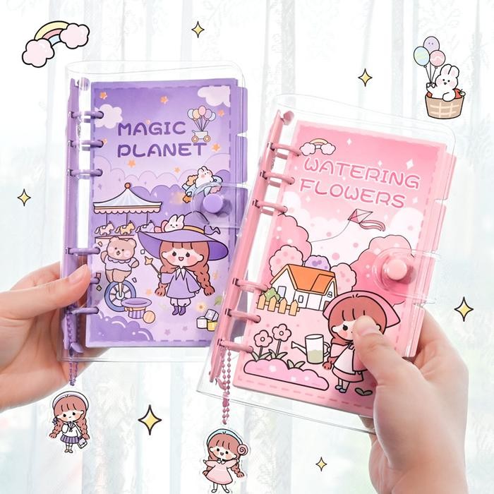 

BUKU DIARY BINDER JOURNAL PLANNER ANAK TRANSPARAN BUKU CATATAN HARIAN