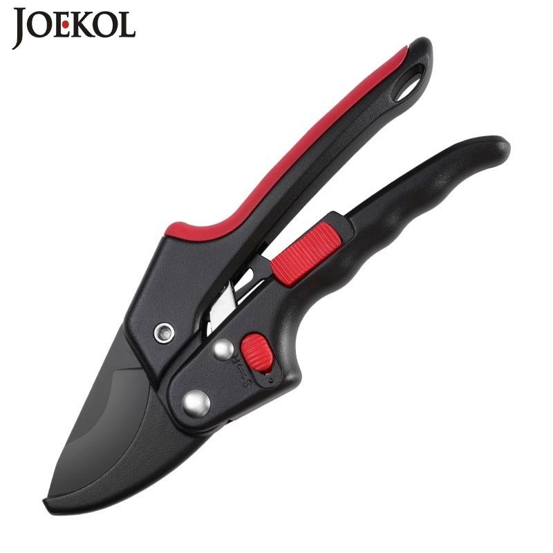 Adjustable Ratchet Skip Garden Pruning Shear SK5 Steel Cutter Labor-saving Gardening Plant Scissor B