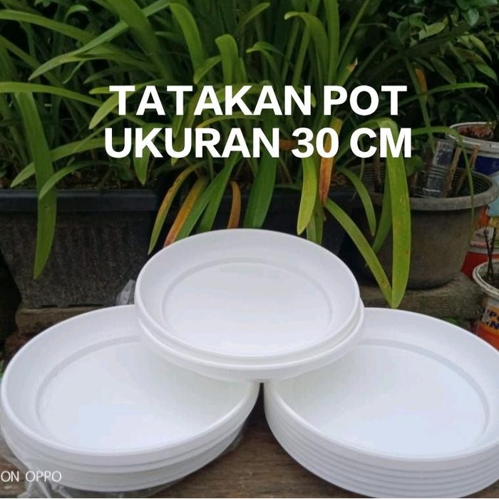 Mode Vintage 12 Picis Tatakan Pot Bunga Ukuran 30Cm Tatakan Pot Warna Putih Tanaman