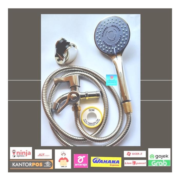 Paloma Vone - Shower Set /Hand Shower Set Plus Kran Cabang/ Paket Hand Shower