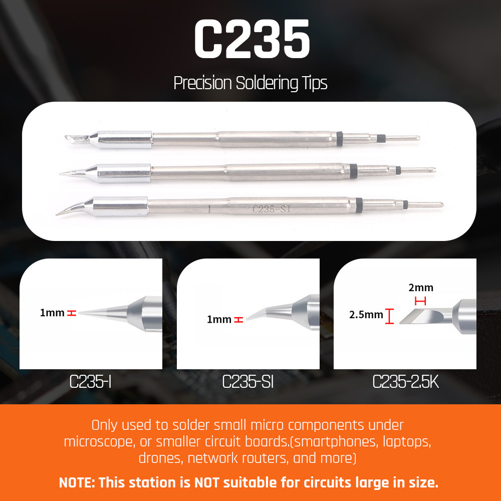 

982-VI Cordless Soldering Station Precision Welding Station C235 Soldering Iron for