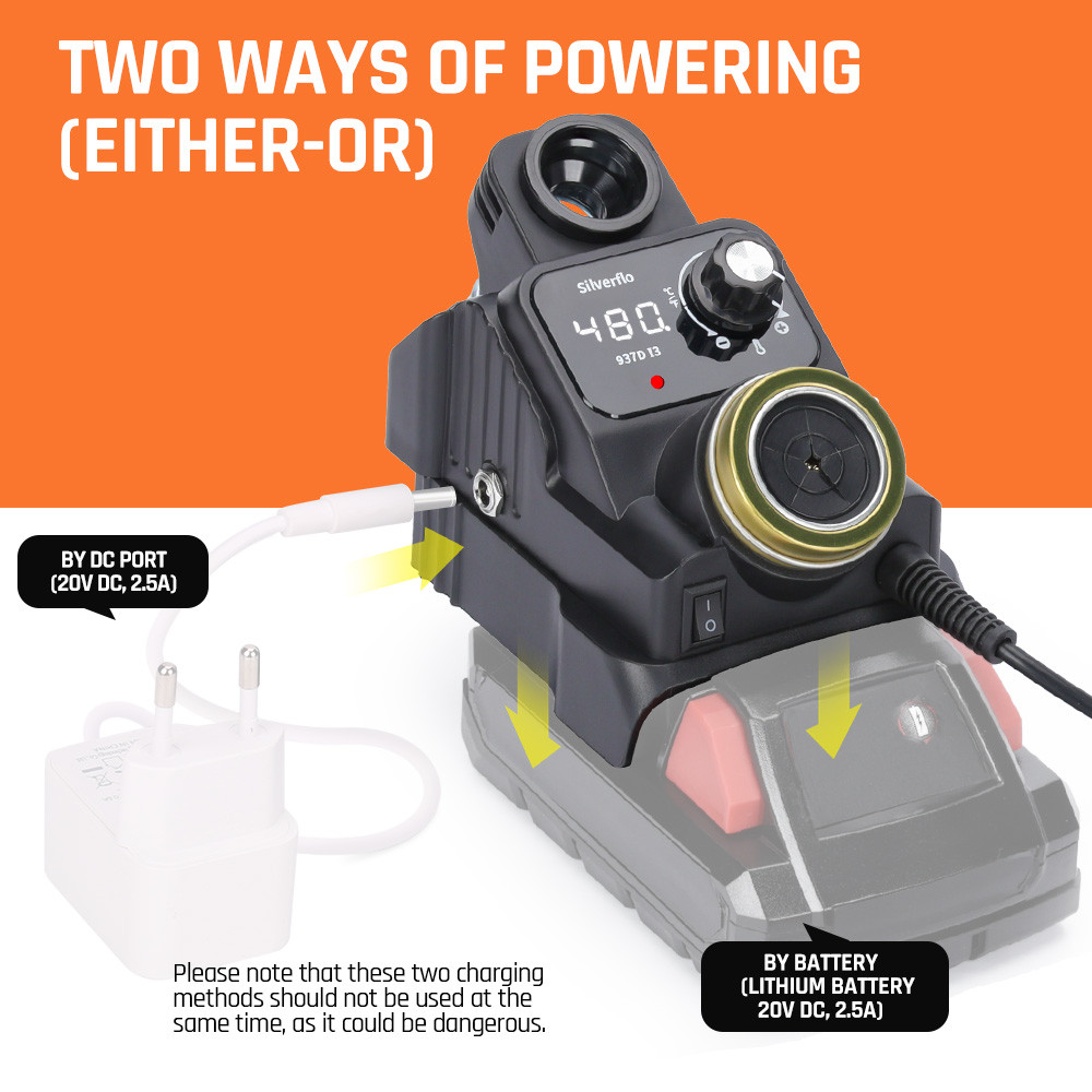 

937D-I Cordless Soldering Station Portable Soldering Iron with Sleep Mode for