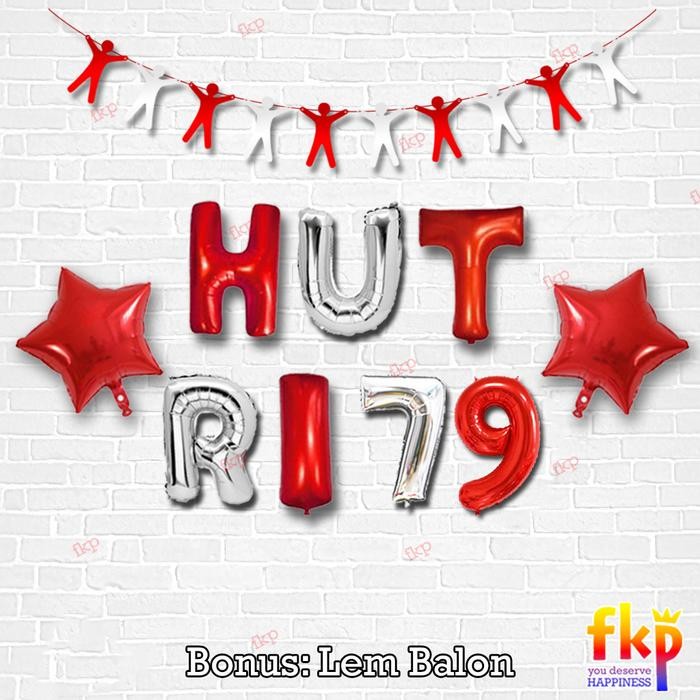 (Allthebest) Paket Dekorasi HUT RI / Dekor Simpel Agustusan Dirgahayu 17an Agustus