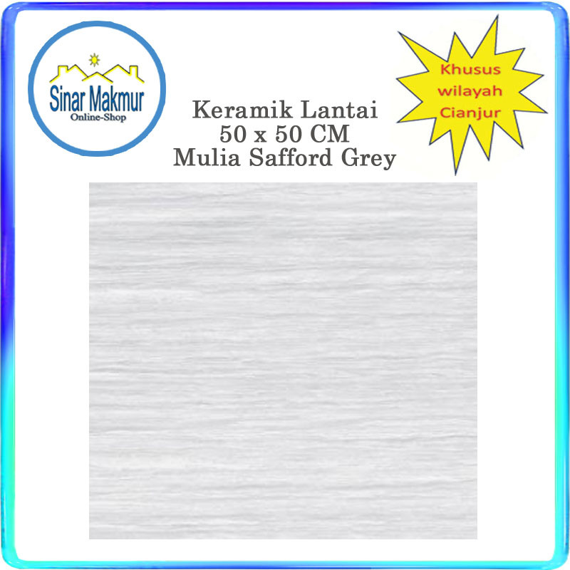 Keramik Lantai 50x50 Safford Grey (MULIA)