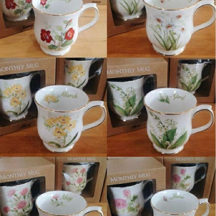 Saint James Monthly Cerac Mug Cangkir Gelas Bulan Birthday St James