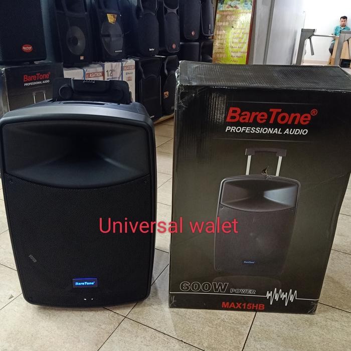 TERMURAH Speaker Aktif Baretone Portable wireless Max 15 HB 600watt