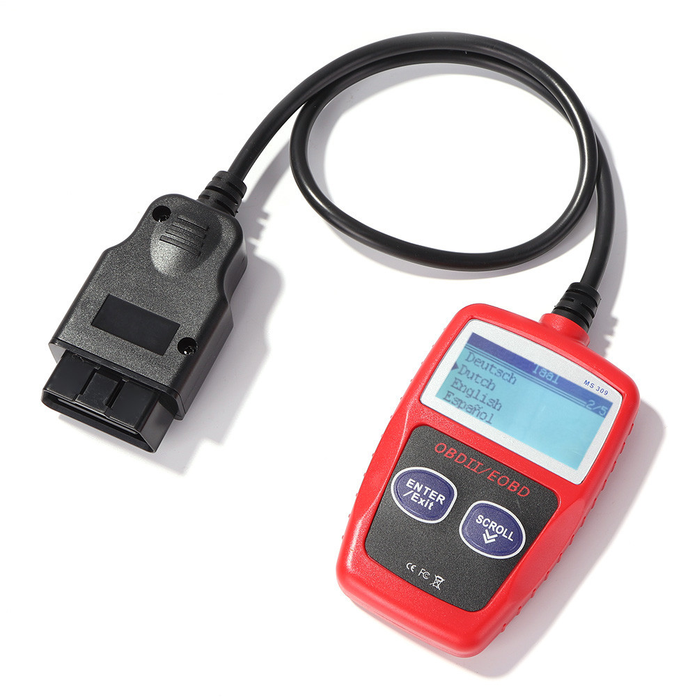 MS309 Digital LCD Display OBD2 Scanner for Automotive Engine Analyzer