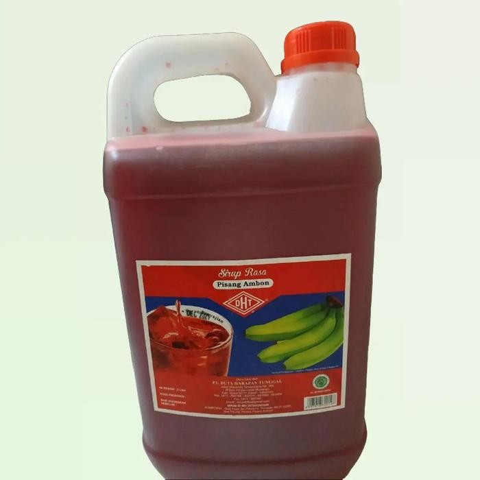 

Sirup DHT Aroma Pisang Ambon Khas Makassar 5L - BPOM - Syrup, Air, Minuman, Botol sirup dht