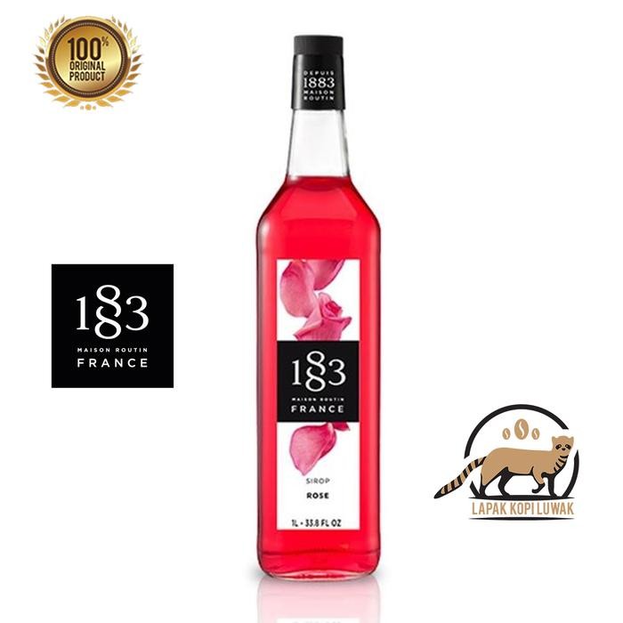 

Rose Syrup merk 1883 Maison Routin