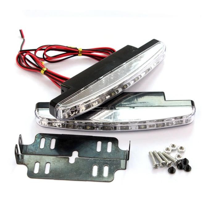 Lampu Led Drl 8 Titik Fog Lamp + Bracket Mobil Isuzu Mux