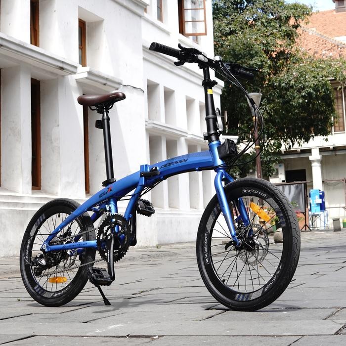 Sepeda Lipat Odessy Hellio 9X Od Lp 20 55 Frame Alloy - 18 Speed
