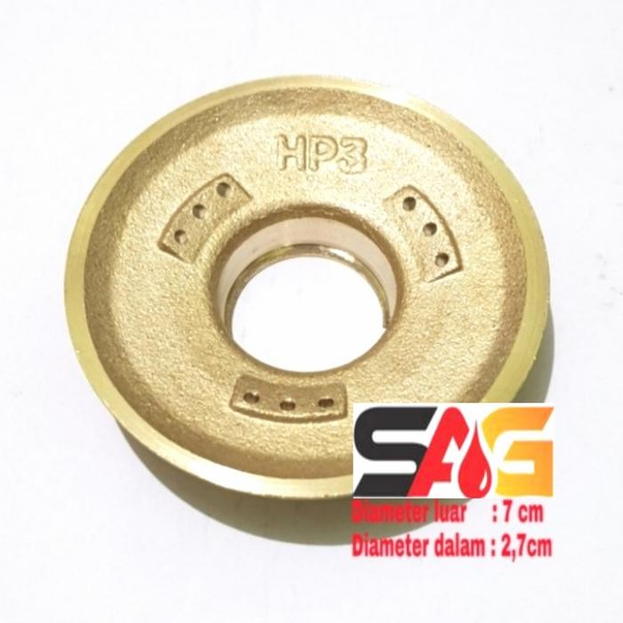 Burner Hp3 Model Hitachi-TDC-Todachi-Spare Part Kuningan Kompor Gas