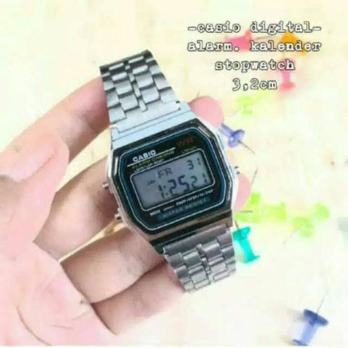 JAM TANGAN CASIO DIGITAL RANTAI PRIA/WANITA