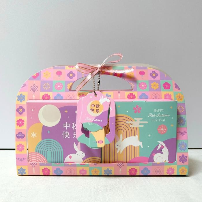 Box Kotak Mooncake 125 gr 150 gr Isi 2 Dus Kue Bulan