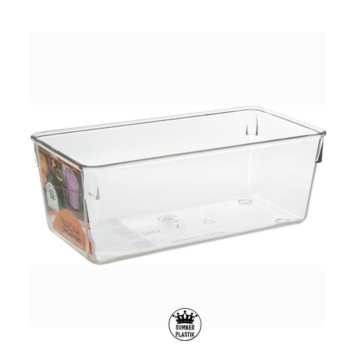 (Allthebest) GREEN LEAF Storage Tray Simply 1380 Wadah Serbaguna Acrilic Transparan