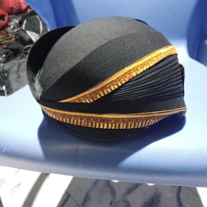 TERMURAH Blangkon manten blangkon among tamu Blangkon Solo Perbawan Motif Komodo Hitam Katun Polos