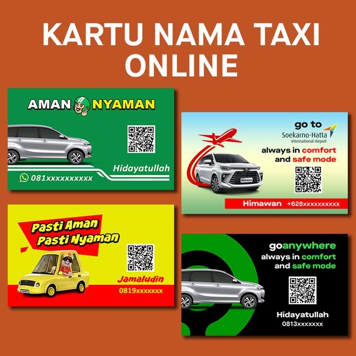 

TERMURAH Kartu a Business Card Taxi Taksi Keluarga Taksi Online READY STOCK