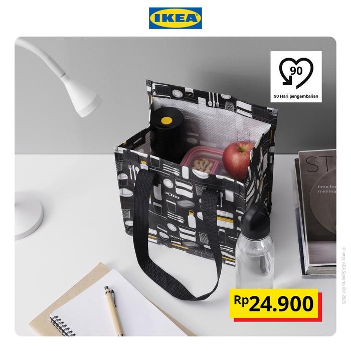 NEW IKEA FLADDRIG Tas Bekal / Makan Siang 25x16x27 cm