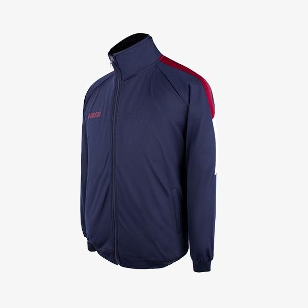 Athletica Official - Levin Tracktop Navy Red Tracktop Jacket Pria Olahraga