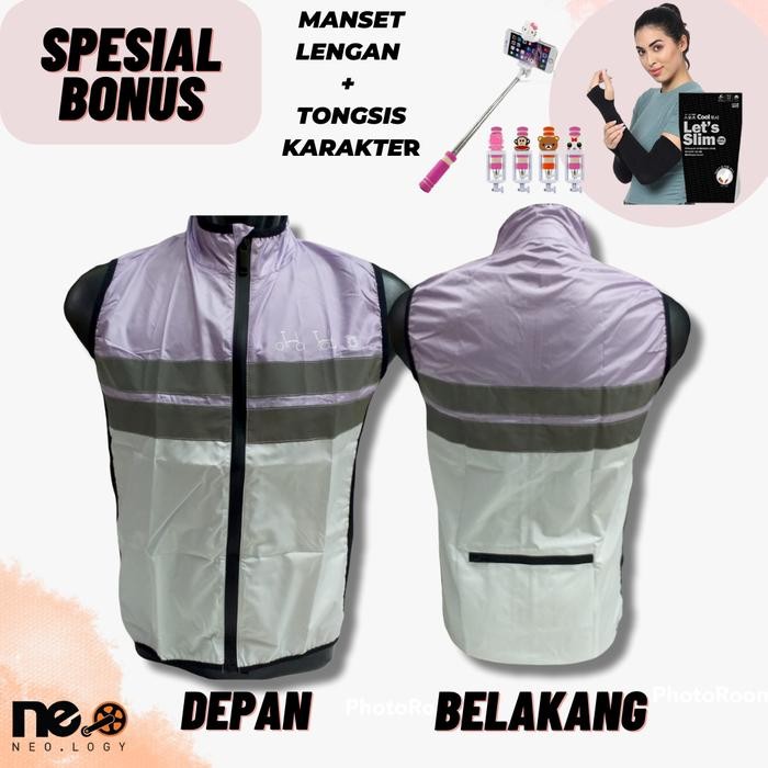 Rompi Brompton Sepeda Lipat Gowes Vest Bersepeda Reflektif Windbreaker