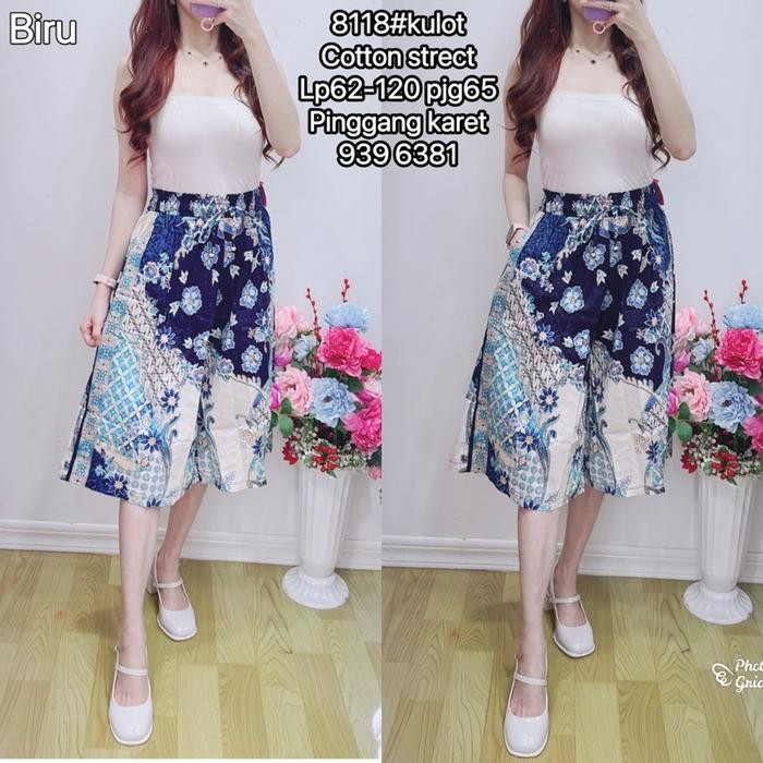 TERLARIS Celana Kulot batik 7/8 jumbo/celana batik wanita READY STOCK