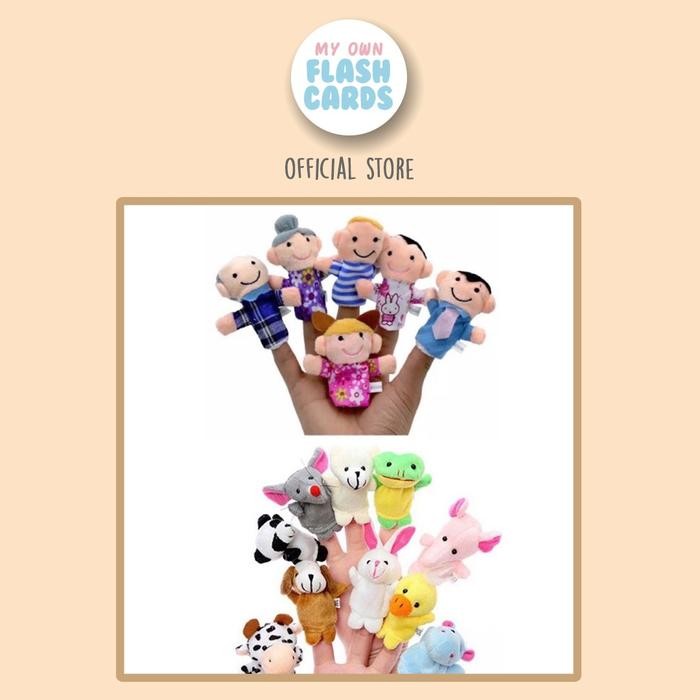 Cocomelon Toys - Boneka Jari - Finger Family Doll - Animals Hewan Binatang Keluarga