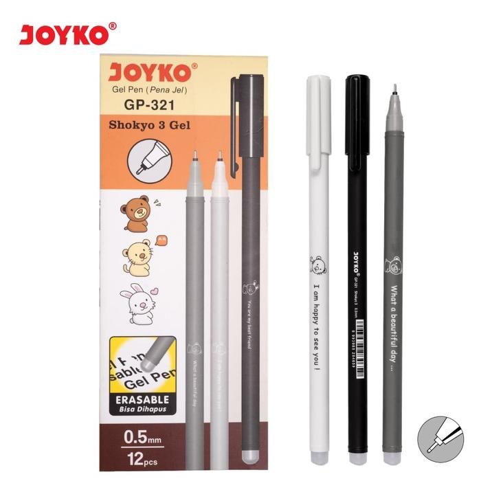 

(Imk) - Erasable Gel Pen / Pulpen Bisa Dihapus Joyko Gp-321 Shokyo 3 Gel