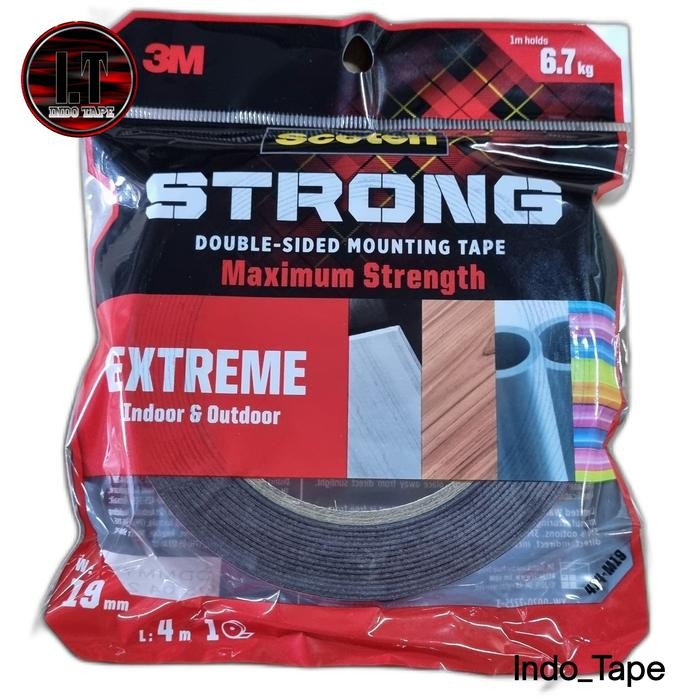 

Double Tape 3 M Scotch Strong Extreme Indoor Outdoor 414-M19 Perekat Kuat -Menahan Hingga 6,7kg