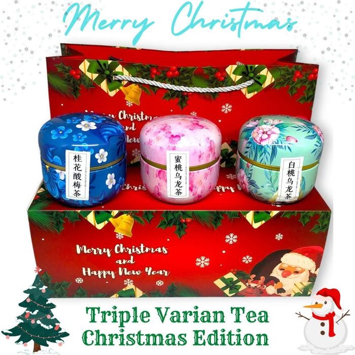 

Christmas Hampers Natal / Christmas Gift Kado Natal Triple Varian Tea