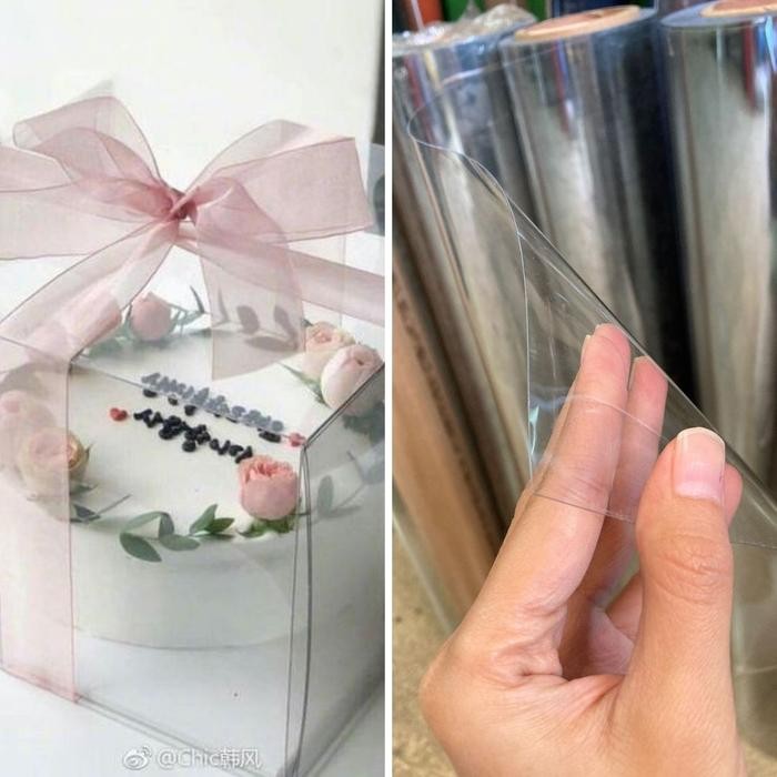 Plastik Mika Kaku 0,30Mm Lebar Bahan 140Cm , Harga Per 1Mtr Food Grade