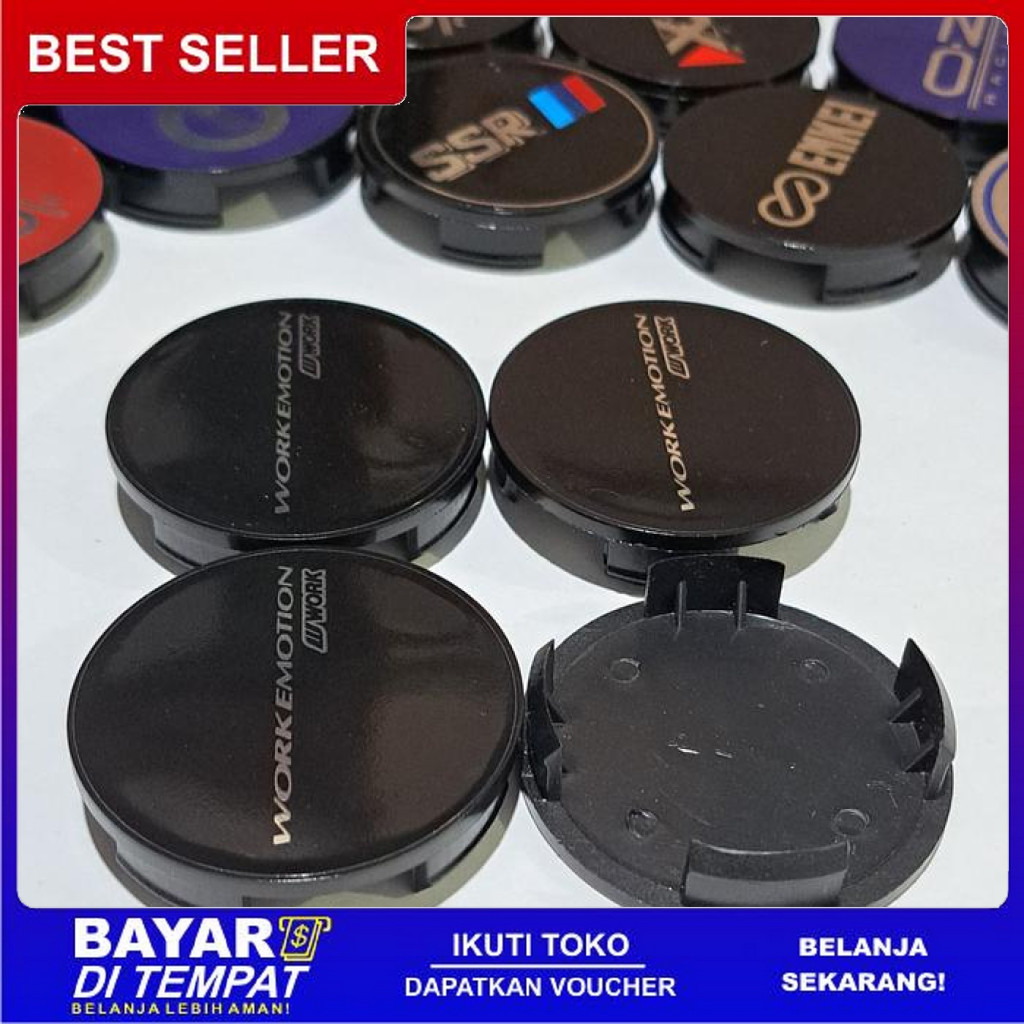 FREE ONGKIR CENTER DOP VELG VARIASI WORK EMOTION. MEISTER 6CM BISA COD