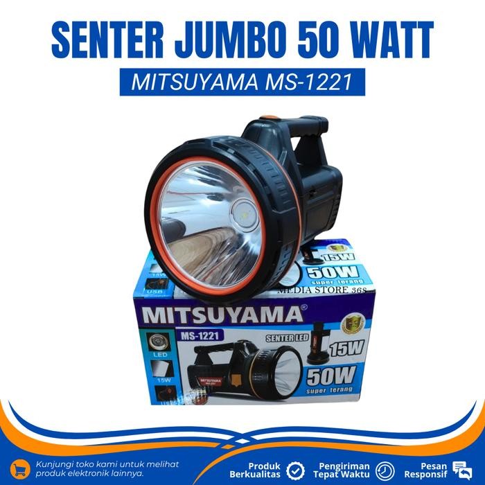 Senter Led Besar Jumbo - Senter Satpam Security Hansip