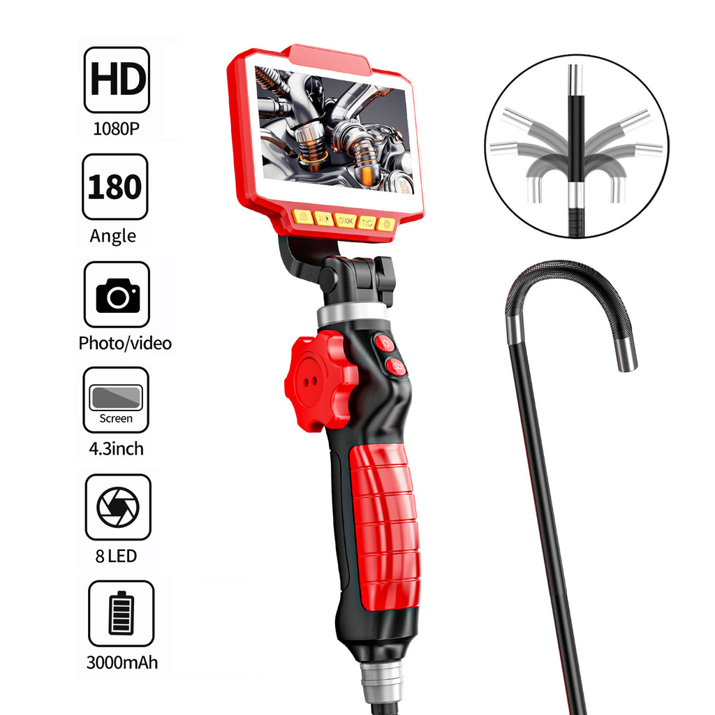 Articulating Endoscope for iPhone Automotive Inspection Camera with