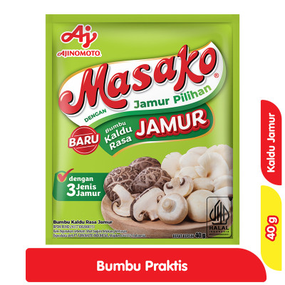 

Masako Bumbu Kaldu Rasa Jamur Sachet 40 g