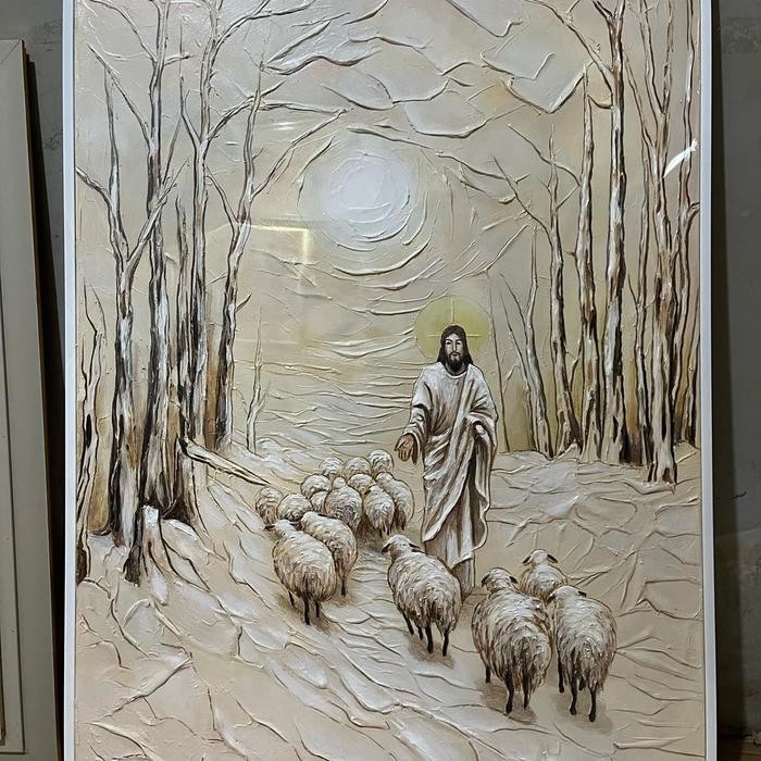 (Allthebest) lukisan tuhan Yesus penuh nilai nilai spirituall