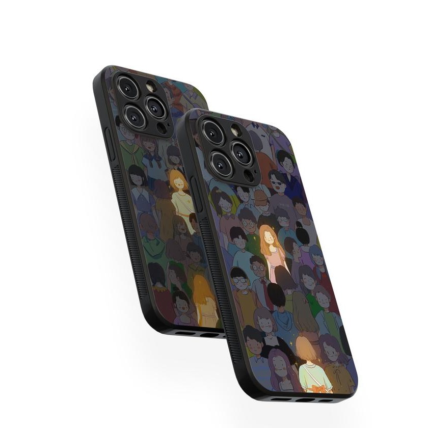 Casing Glossy Handphone Android dan iPh0ne Couple Aesthetic Doi Bestie All Type Case Softcase