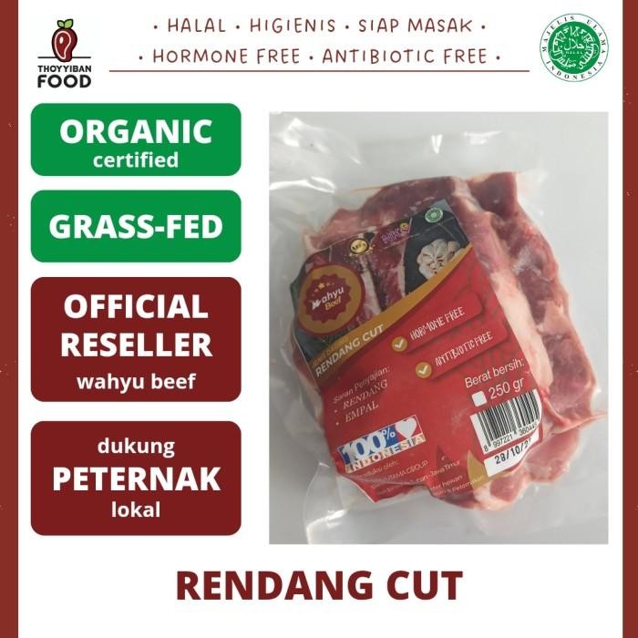 

(Allthebest) Daging Sapi / Beef Rendang Cut Organik Halal Grassfed