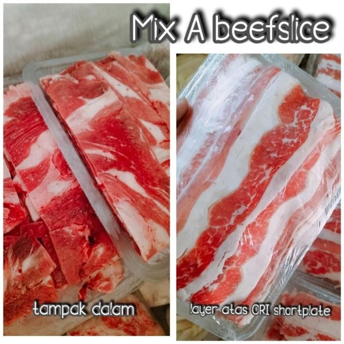 

(Allthebest) beef slice mix fat 500gr