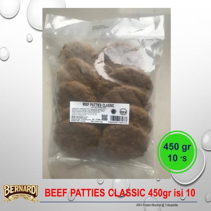 

(Allthebest) BERNARDI Beef Patties Classic isi 10pc 450gr