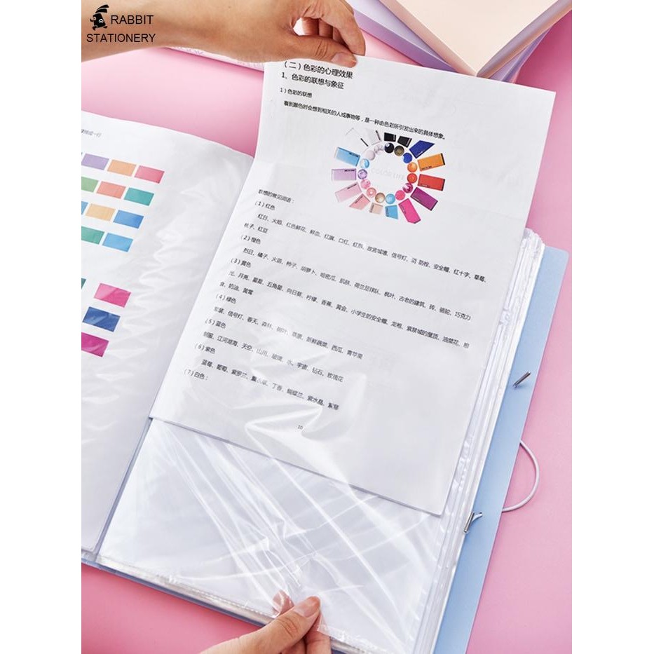 

SIAPKIRIM Document Keeper Clear er Map File Dokumen Folder A4 20/30/40 Halaman Warna Pastel-Rabbit